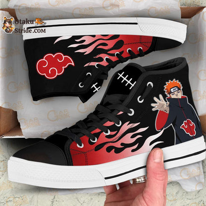 Pain High Top Shoes Akatsuki Shoes NTT090