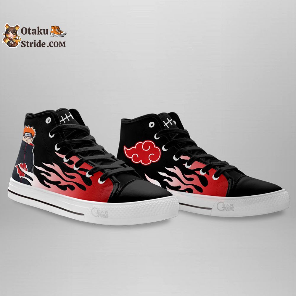 Pain High Top Shoes Akatsuki Shoes NTT090