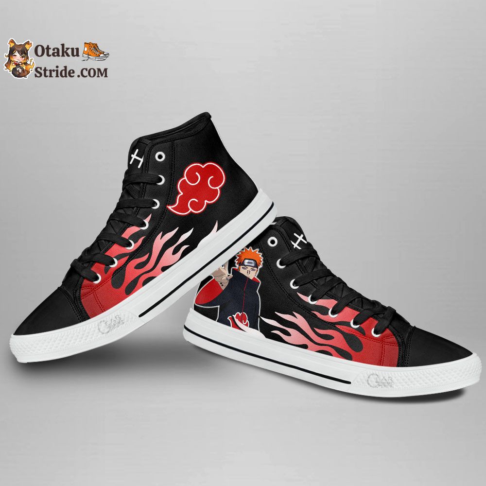 Pain High Top Shoes Akatsuki Shoes NTT090