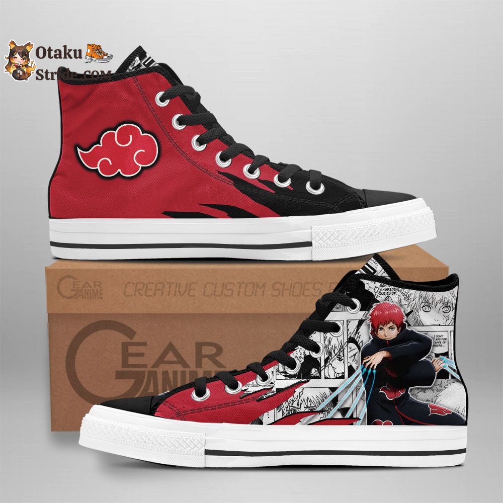 Sasori High Top Shoes Akatsuki Shoes