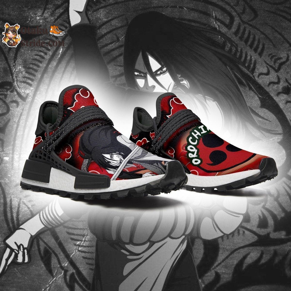 Akatsuki Orochimaru Shoes Costume Sneakers NMD-BL