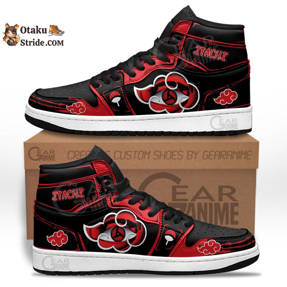 Akatsuki Itachi Sharingan Eye J1 Sneakers Anime