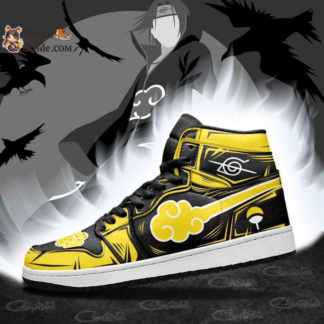 Akatsuki J1 Sneakers Custom Color Yellow For Anime Fans MN14