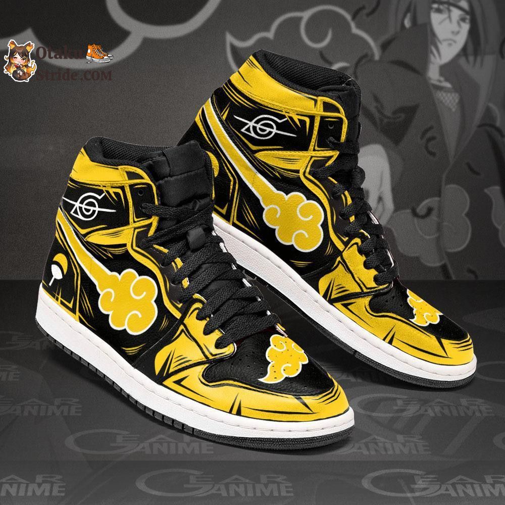 Akatsuki J1 Sneakers Custom Color Yellow For Anime Fans MN14