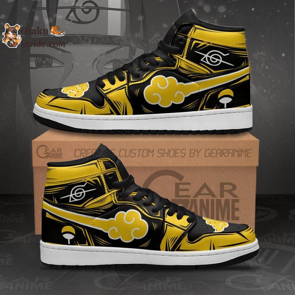 Akatsuki J1 Sneakers Custom Color Yellow For Anime Fans MN14