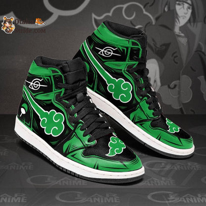 Akatsuki J1 Sneakers Custom Color Green For Anime Fans MN14