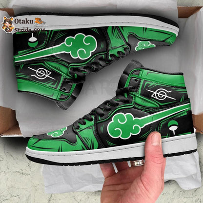 Akatsuki J1 Sneakers Custom Color Green For Anime Fans MN14