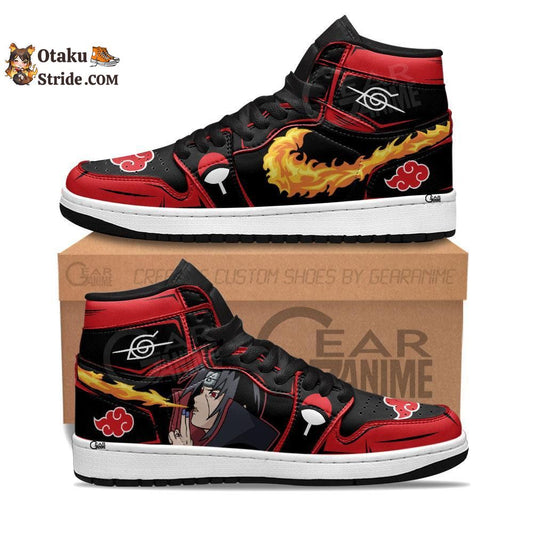 Akatsuki Itachi Fire Jutsu J1 Sneakers Anime Shoes