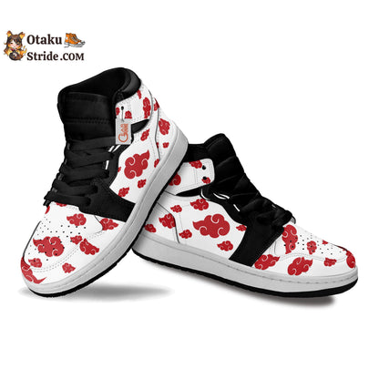 Akatsuki White Kids Sneakers Custom Anime Kids Shoes MV0901