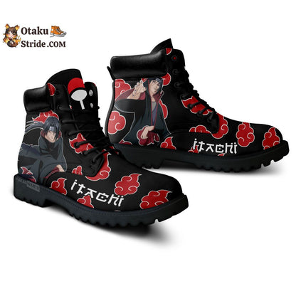 Itachi Uchiha Boots Custom Shoes For Anime Fans MV1110