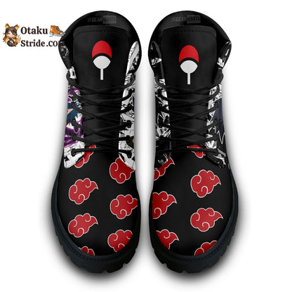 Madara Uchiha Boots Anime Leather Casual Mix Manga Style