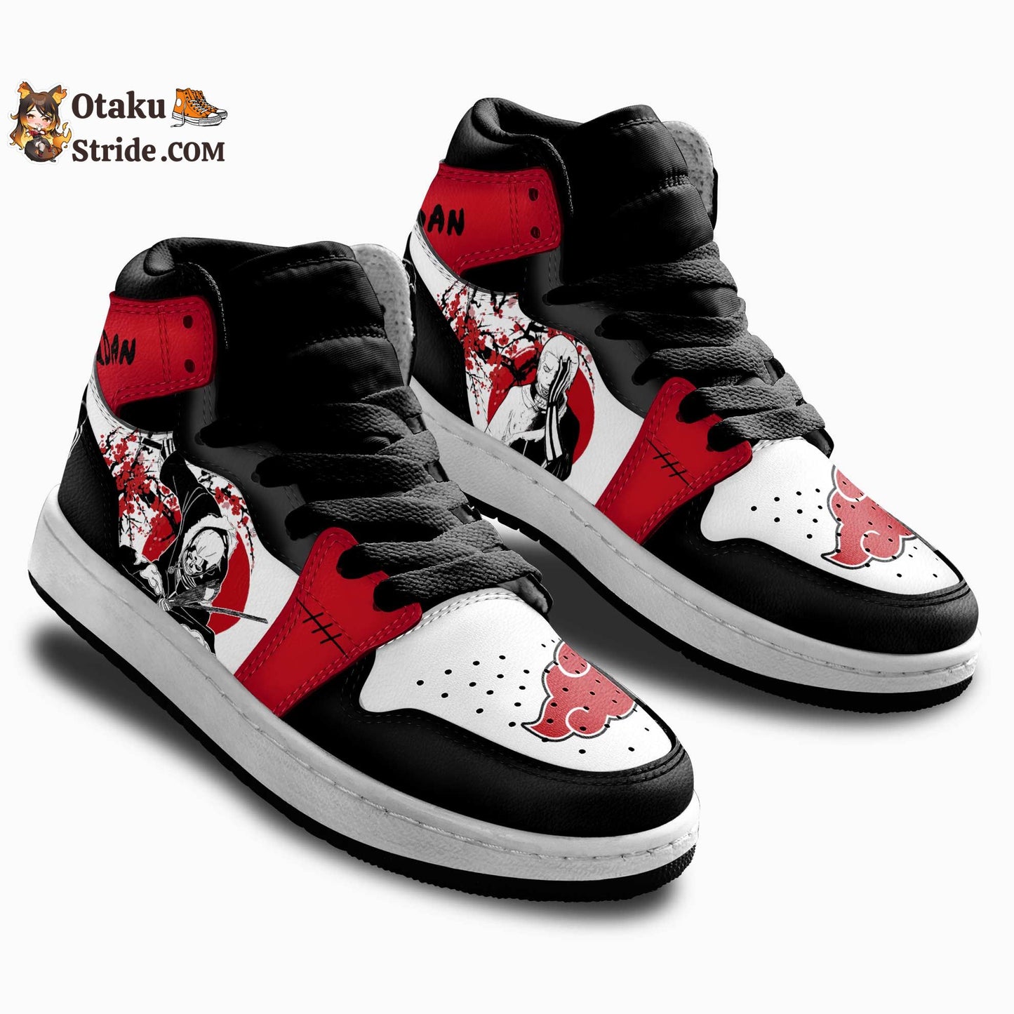 Hidan Kids Sneakers Custom Akatsuki Anime Shoes Japan Style