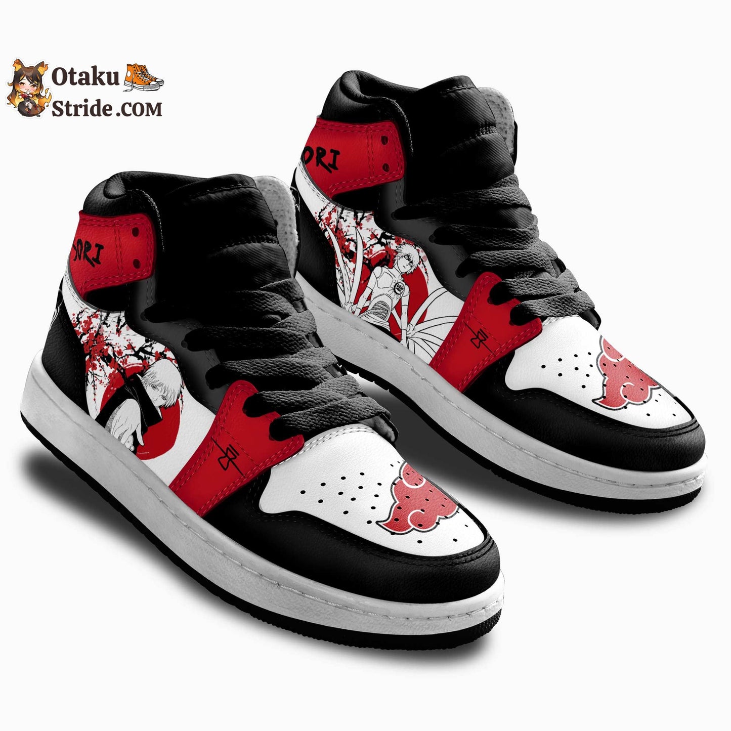 Sasori Sneakers Custom Akatsuki Anime Shoes Meets Anime Edge