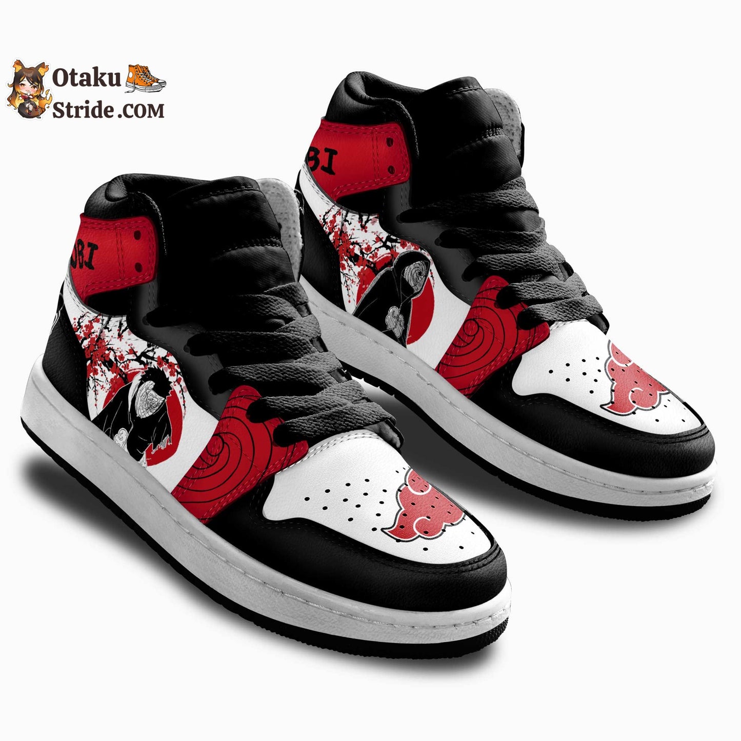 Tobi Kids Sneakers Custom Akatsuki Anime Shoes