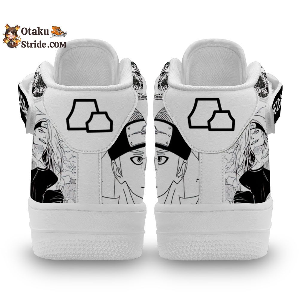 Deidara Sneakers Air Mid Custom Akatsuki Anime Shoes Mix Manga