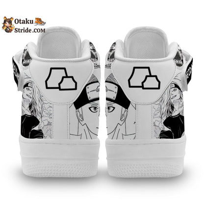 Deidara Sneakers Air Mid Custom Akatsuki Anime Shoes Mix Manga