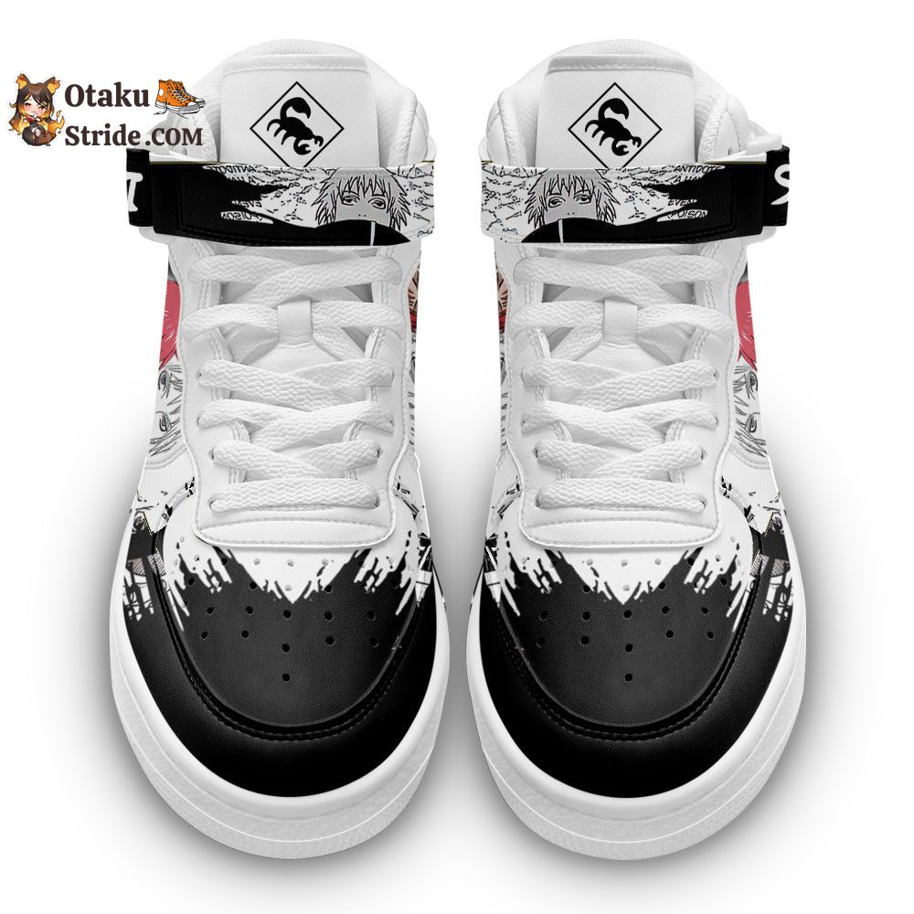 Sasori Sneakers Air Mid Custom Akatsuki Anime Shoes Mix Manga