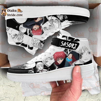 Sasori Sneakers Air Mid Custom Akatsuki Anime Shoes Mix Manga