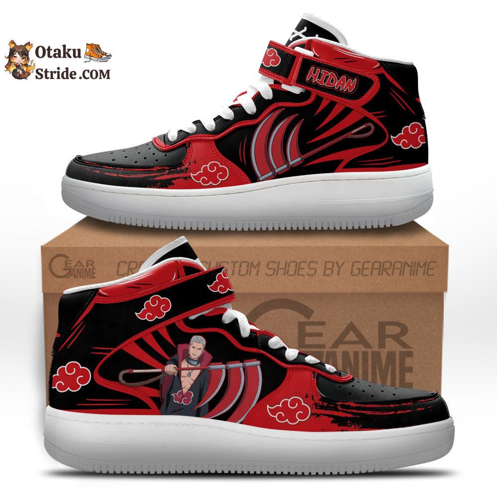 Hidan Sneakers Air Mid Custom Anime Akatsuki Shoes