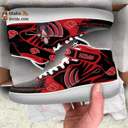 Hidan Sneakers Air Mid Custom Anime Akatsuki Shoes