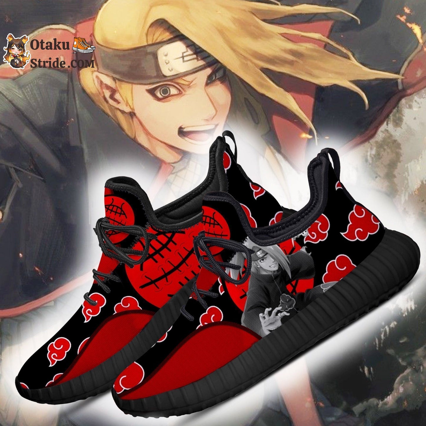 Akatsuki Deidara Reze Shoes Anime Shoes Fan Gift Idea TT05