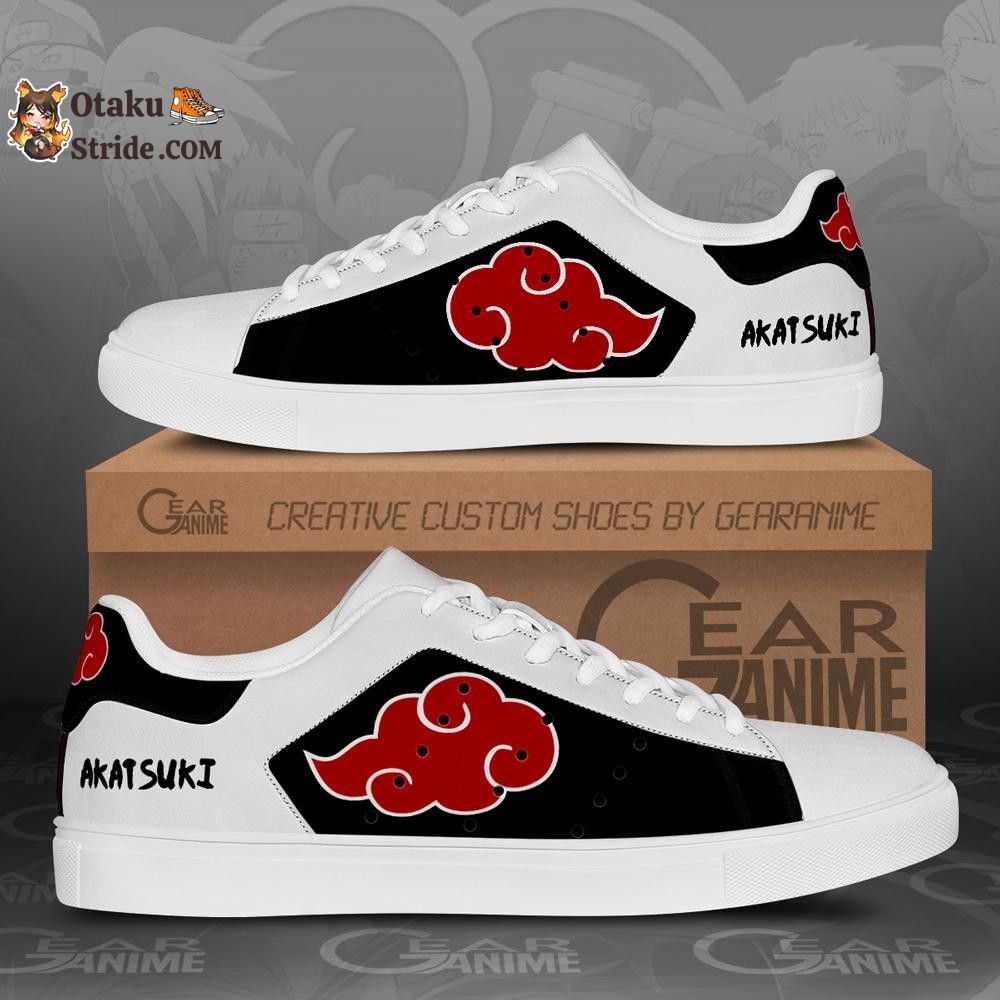 Akatsuki Cloud Skate Shoes Anime Custom Shoes PN09