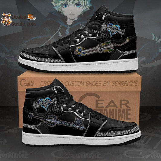 Kingdom Hearts Roxas Sword Sneakers Custom Anime Shoes