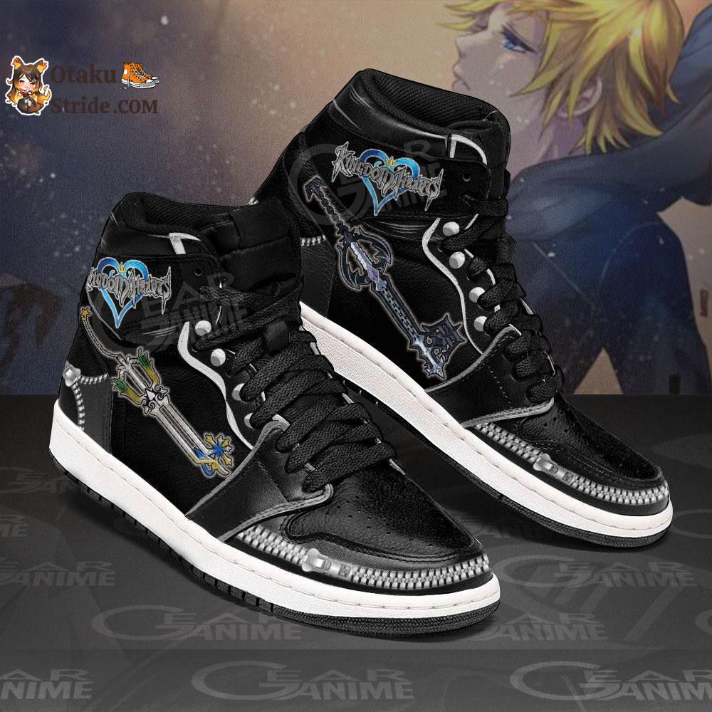 Kingdom Hearts Roxas Sword Sneakers Custom Anime Shoes