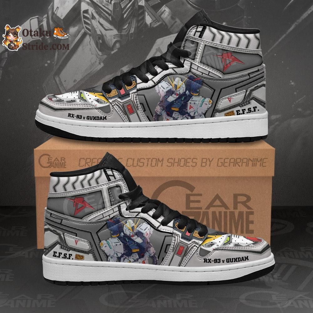 RX-93 v Gundam Sneakers Custom Gundam Anime Shoes