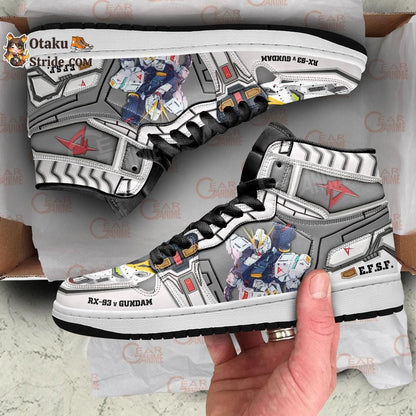 RX-93 v Gundam Sneakers Custom Gundam Anime Shoes