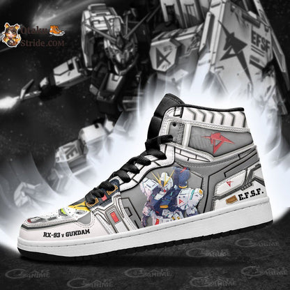 RX-93 v Gundam Sneakers Custom Gundam Anime Shoes