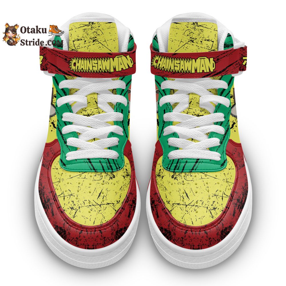 Pochita Sneakers Air Mid Custom Anime Shoes