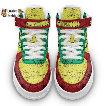 Pochita Sneakers Air Mid Custom Anime Shoes