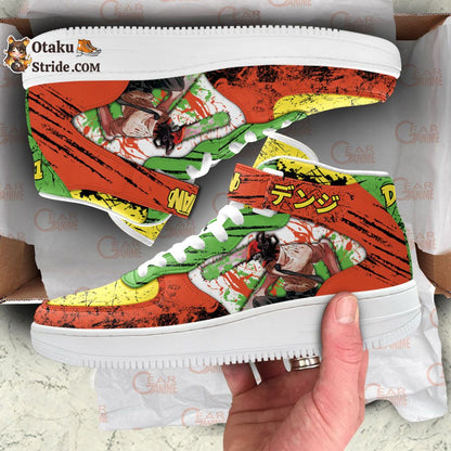 Denji Sneakers Air Mid Custom Anime Shoes