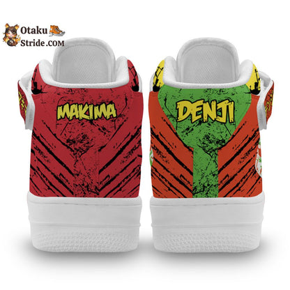 Makima and Denji Air Mid Shoes