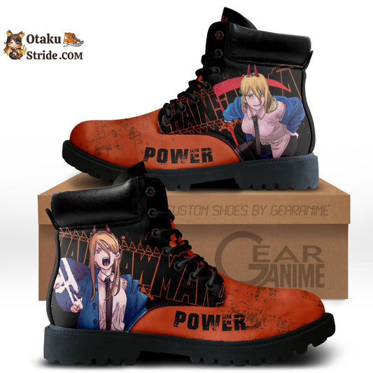 Power Boots Anime Leather Casual