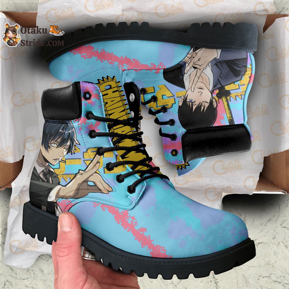 Aki Hayakawa Boots Anime Leather Casual