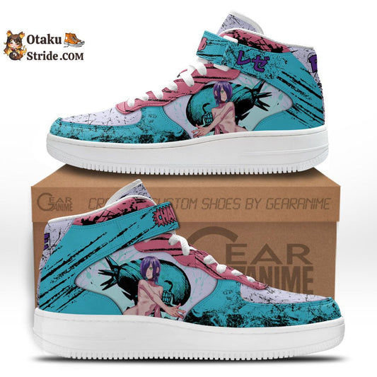 Reze Sneakers Air Mid Custom Anime Shoes
