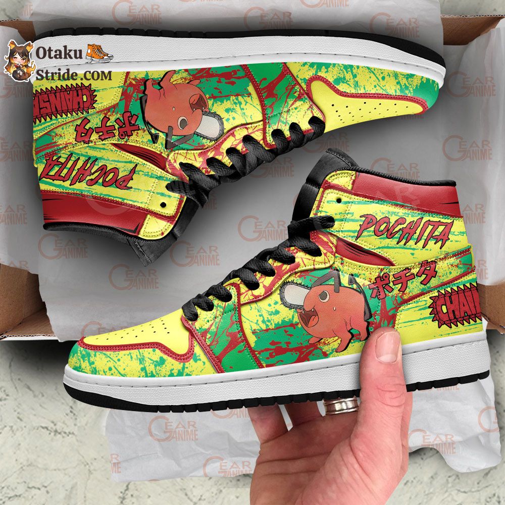 Pochita Sneakers Custom Anime Shoes