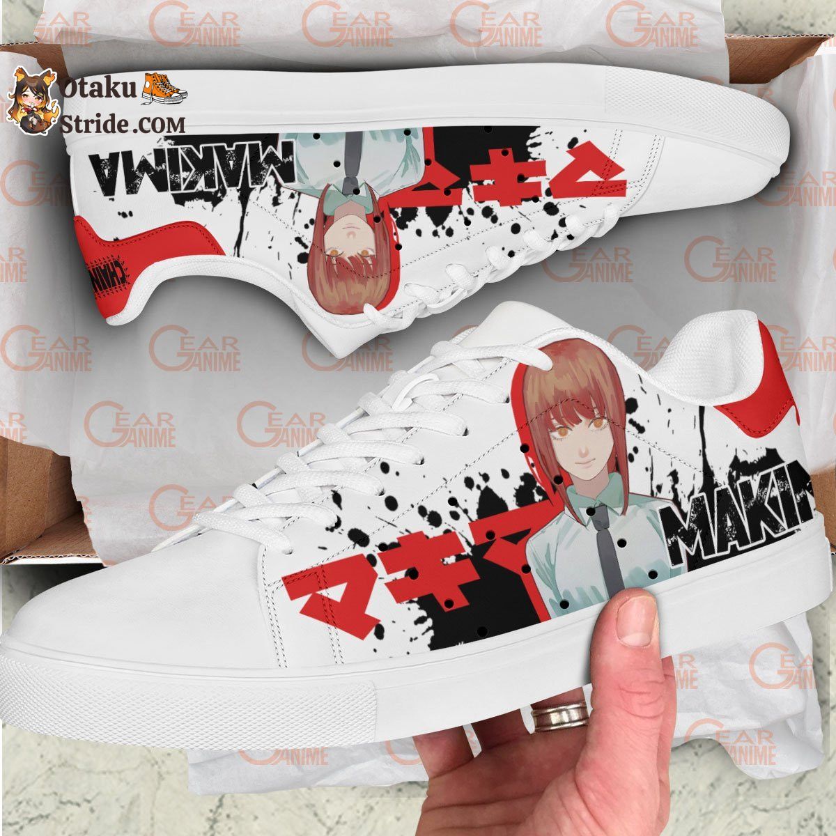 Makima Skate Sneakers Custom Anime Shoes