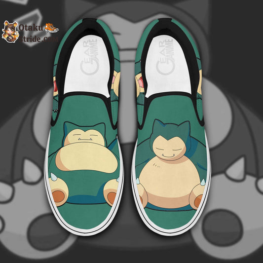 Snorlax Slip-On Shoes Canvas Custom Anime Shoes