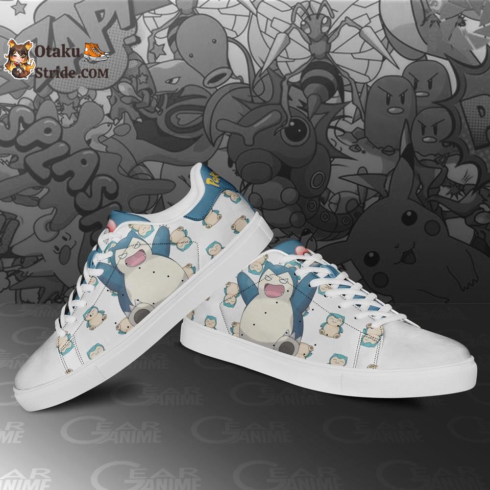 Snorlax Skate Sneakers Custom Anime Shoes