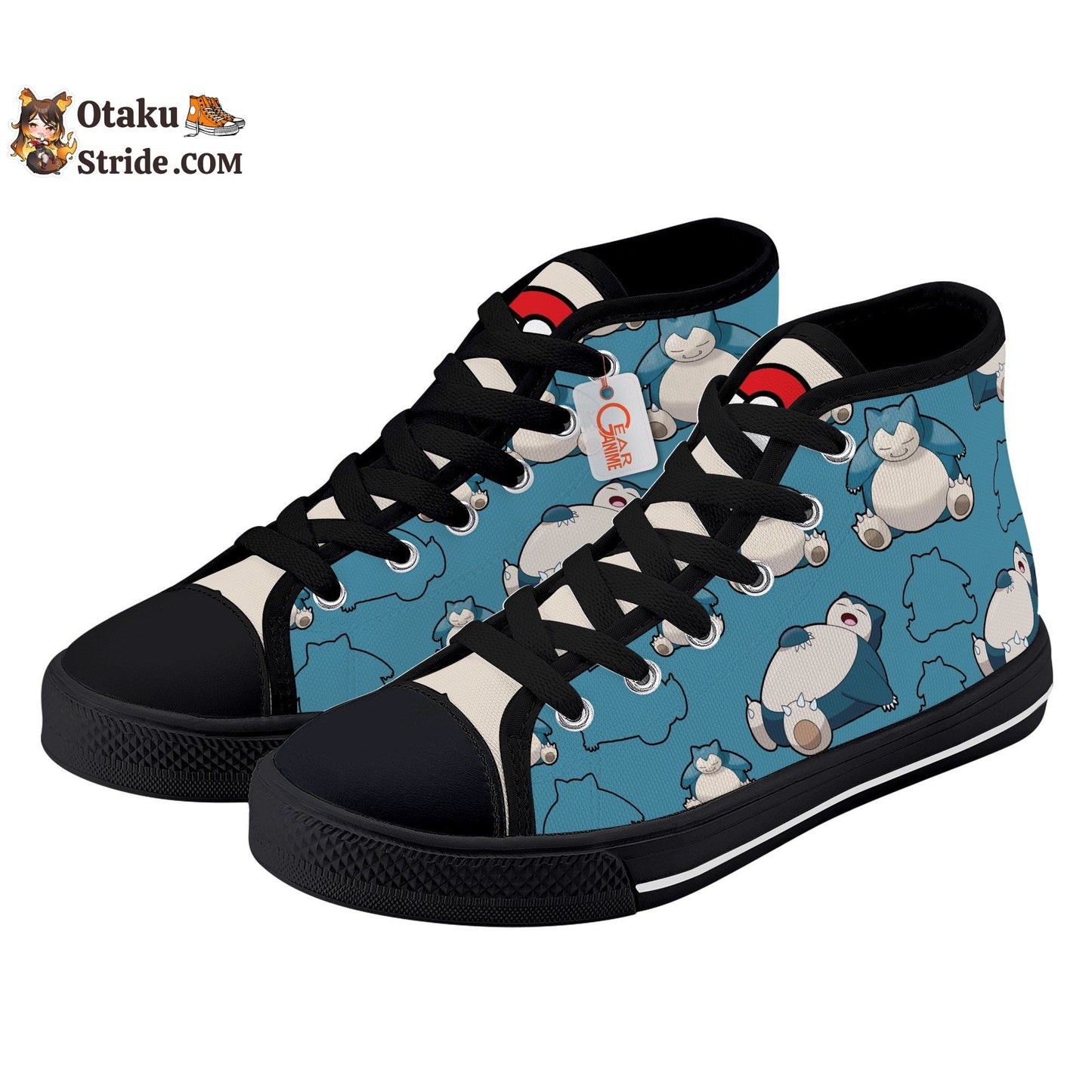 Snorlax Kids Sneakers Anime High Top Shoes