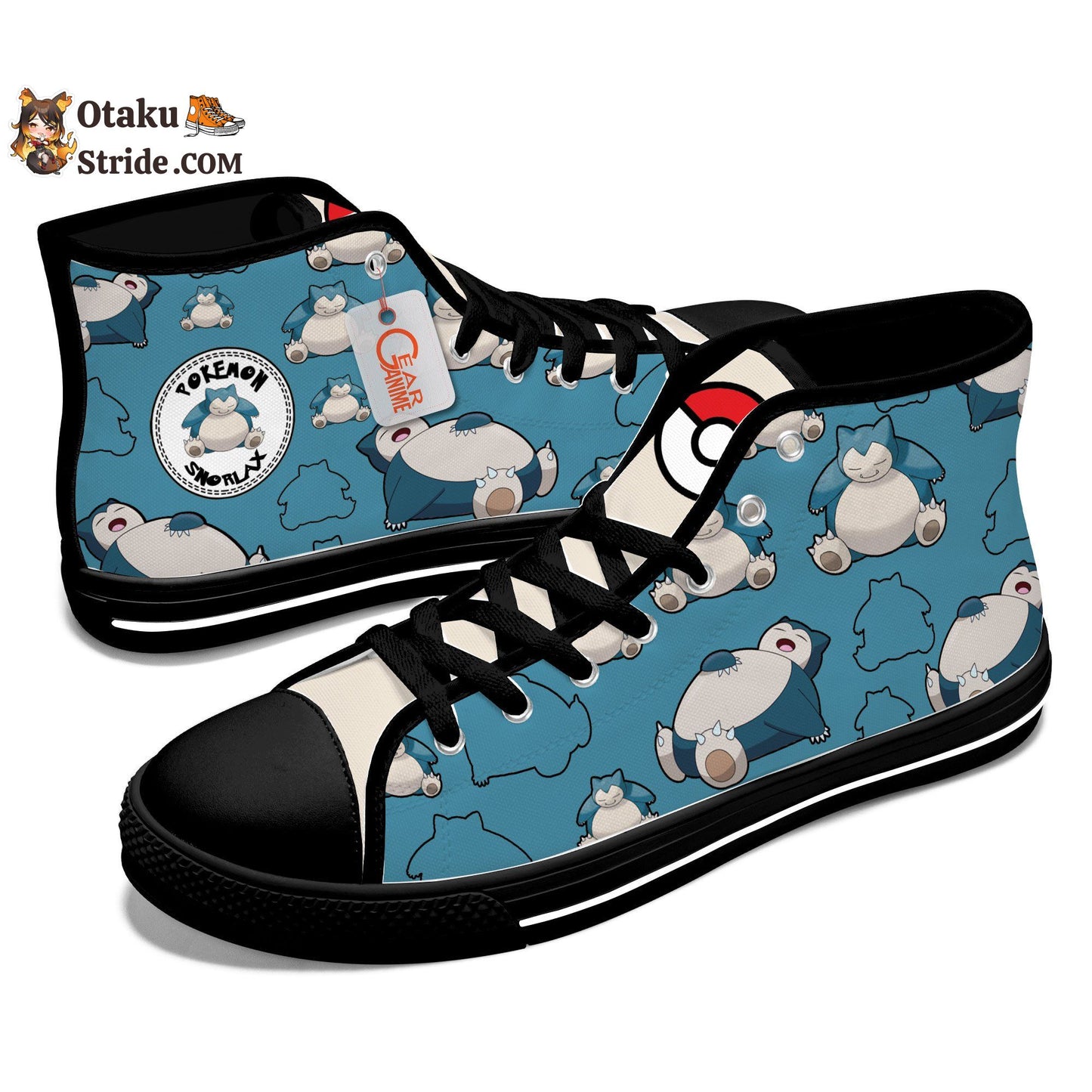 Snorlax Kids Sneakers Anime High Top Shoes