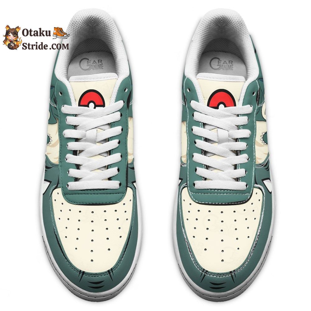 Sleeping Snorlax Air Sneakers Anime Pokemon