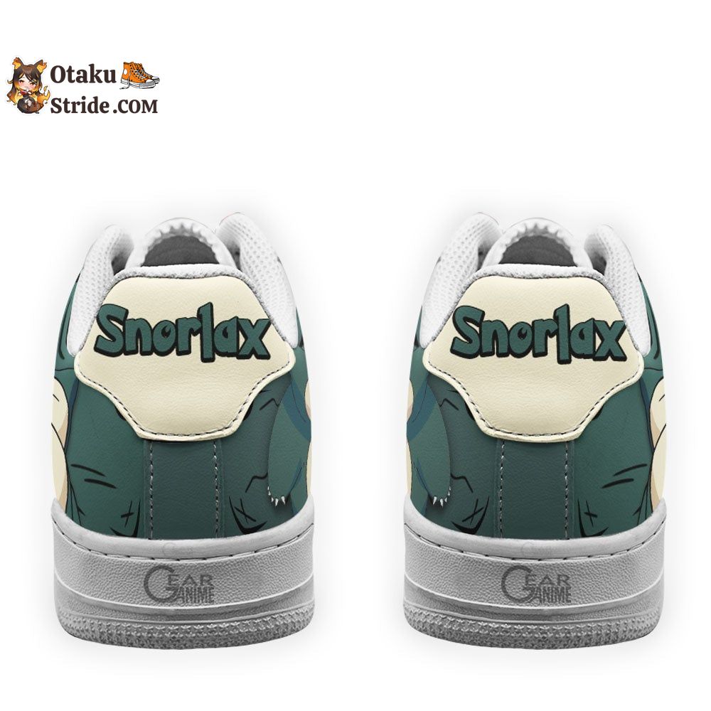 Sleeping Snorlax Air Sneakers Anime Pokemon