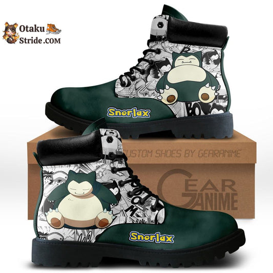 Snorlax Boots Manga Anime Custom Shoes NTT0512