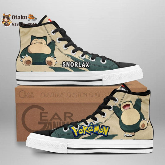 Snorlax High Top Shoes Custom Anime Sneakers