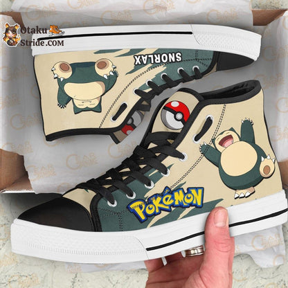 Snorlax High Top Shoes Custom Anime Sneakers