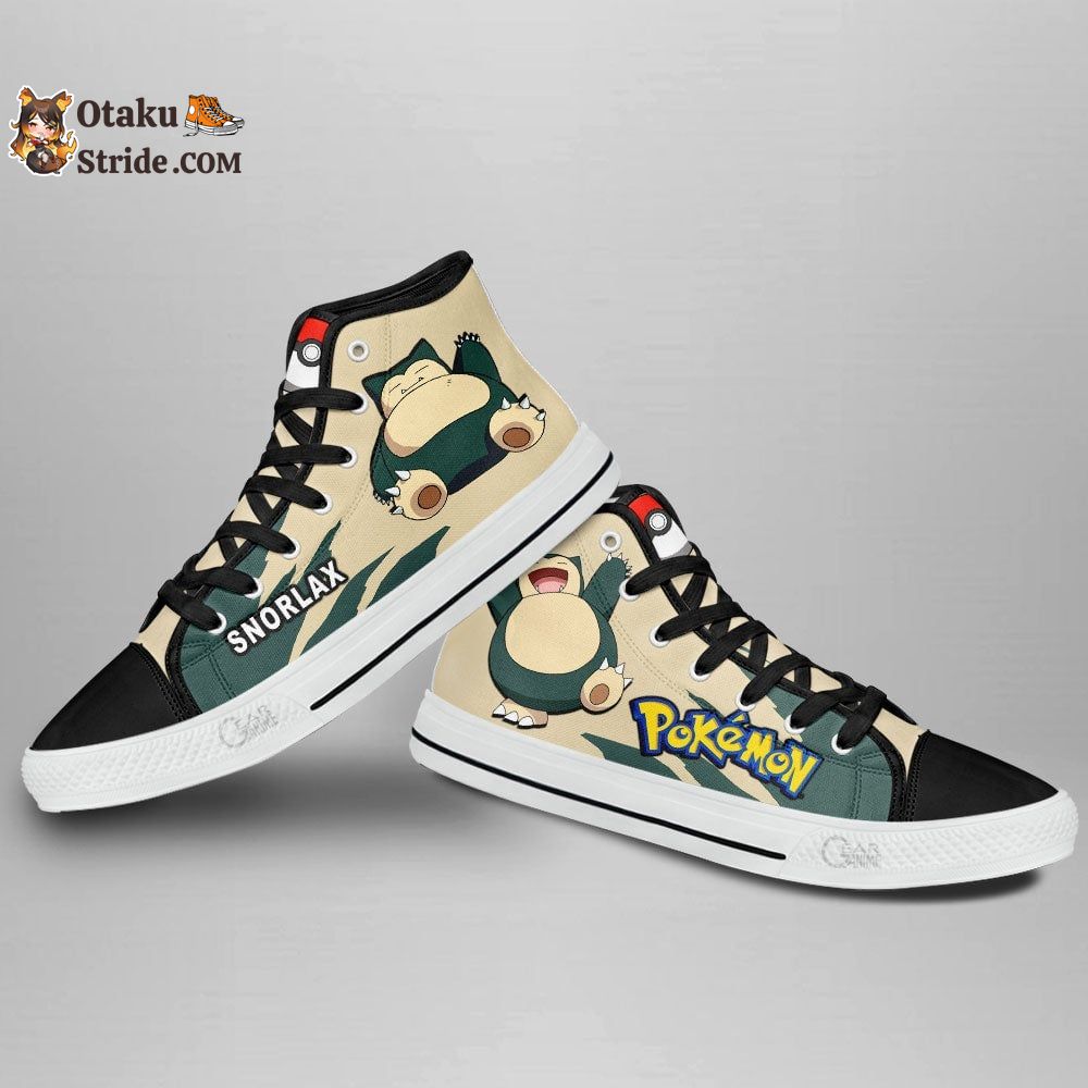 Snorlax High Top Shoes Custom Anime Sneakers